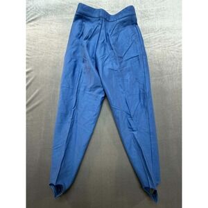 Vintage Votre Nom Paris Dress Pants Blue Size 38 Viscose Stirrup 80s